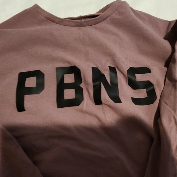 PBNS Oversized Long Sleeve Crop - Echo - Picture 2 of 4